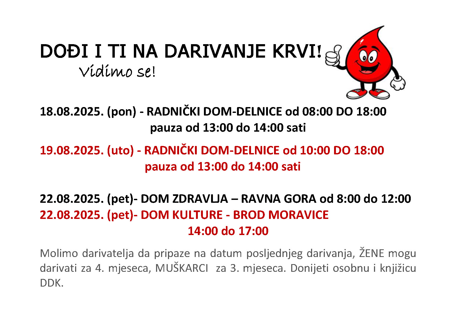 DDK – Kolovoz 2025